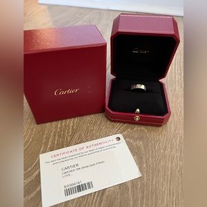 Cartier Love Ring White Gold Size 52